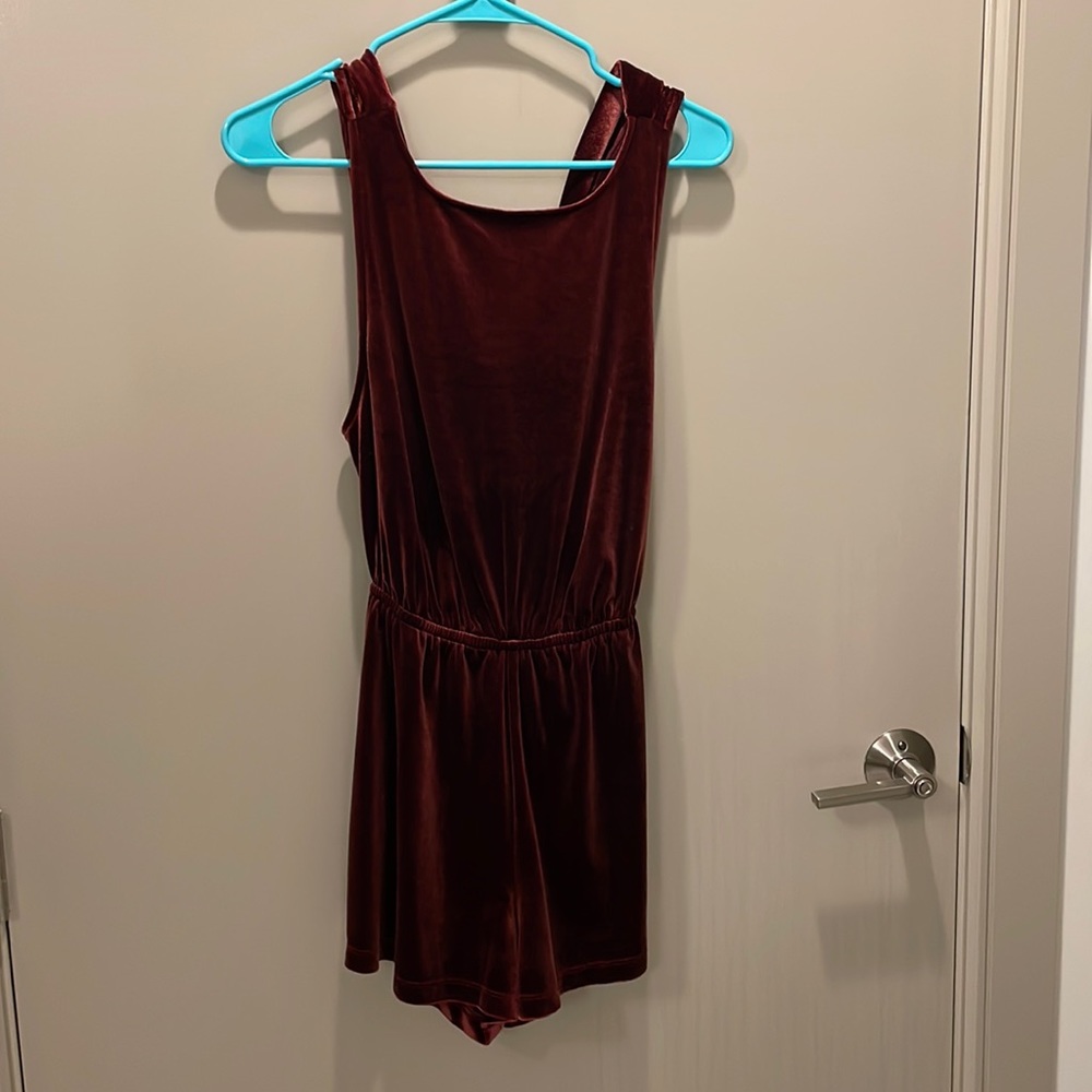 Maroon Silence + Noise romper